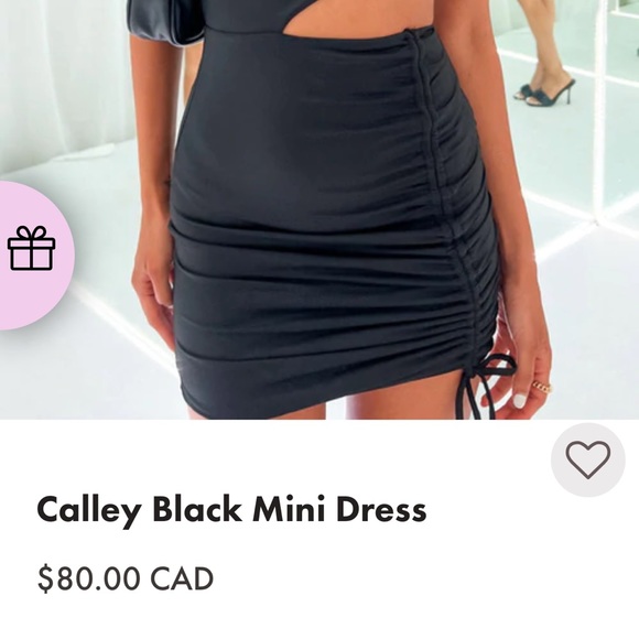 Beggining Boutique Black one shoulder Mini Fitted Dress - Picture 2 of 4